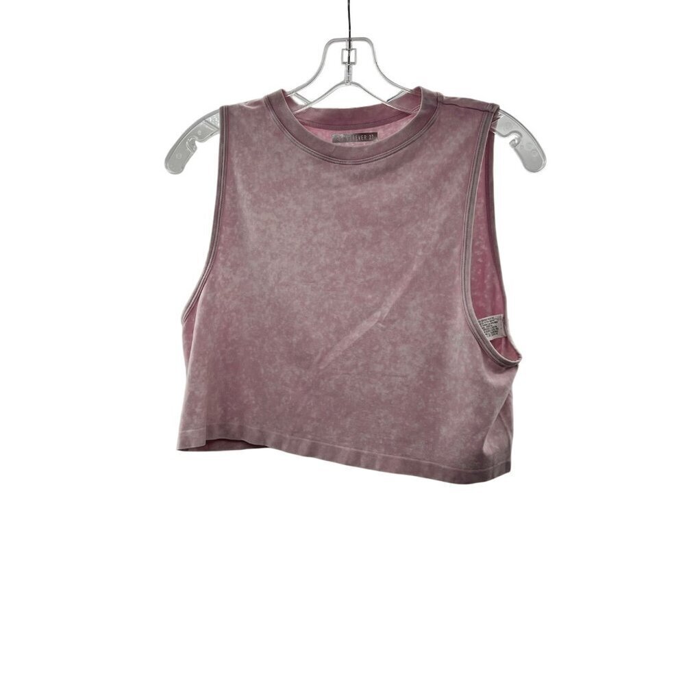 Forever 21 Women's Sleeveless Crop Top Pink Size Small